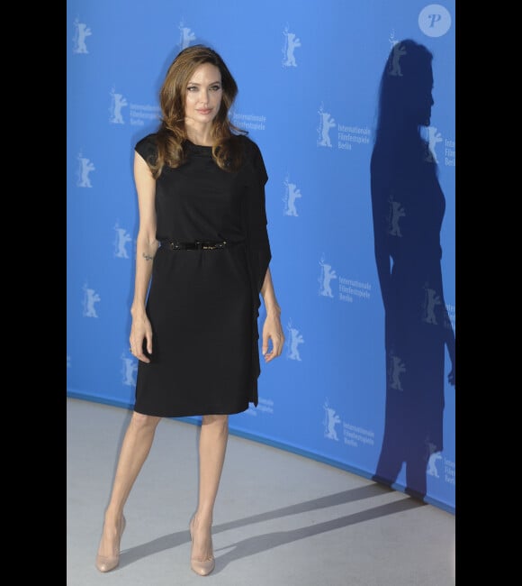 Angelina Jolie présente Au pays du sang et du miel au festival de Berlin, le 11 février 2012.