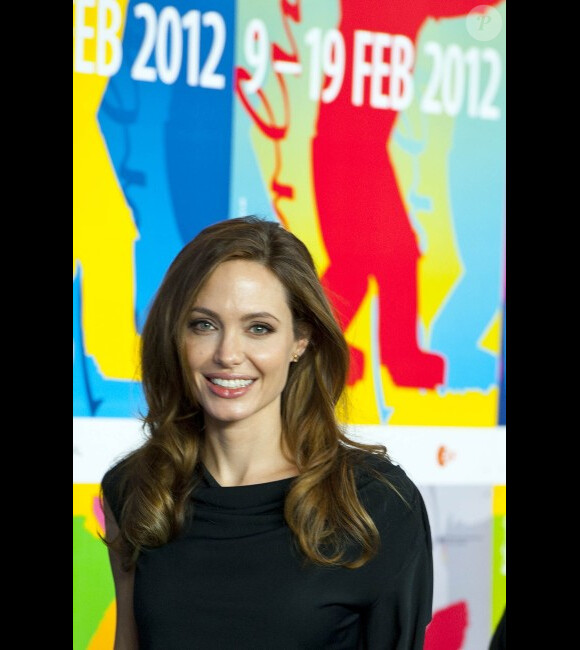 Angelina Jolie présente Au pays du sang et du miel au festival de Berlin, le 11 février 2012.