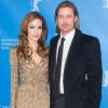 Angelina Jolie et Brad Pitt présentent Au pays du sang et du miel, au festival de Berlin le 11 février 2012.