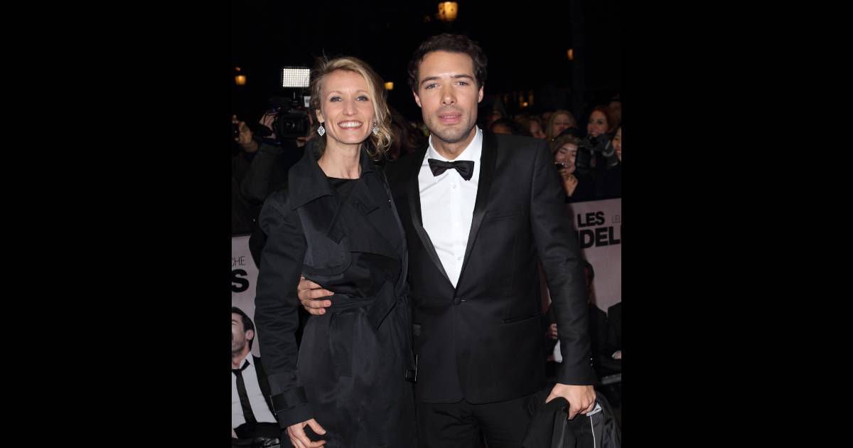 Alexandra Lamy et Nicolas Bedos le 14 février 2012 lors de ...