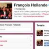 Capture d'écran du compte Twitter de François Hollande, le 15 février 2012.