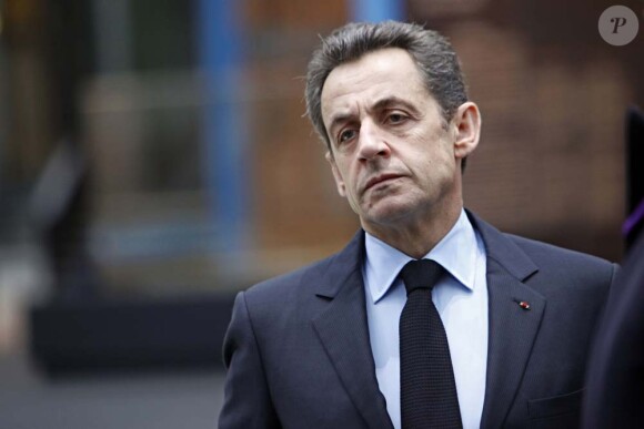 Nicolas Sarkozy à Paris, le 14 février 2012.