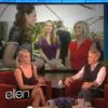 Reese Witherspoon et Ellen DeGeneres, sur le plateau du Ellen DeGeneres Show, le vendredi 17 février 2012.