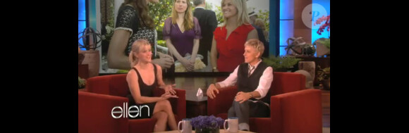 Reese Witherspoon et Ellen DeGeneres, sur le plateau du Ellen DeGeneres Show, le vendredi 17 février 2012.