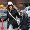 Sarah Jessica Parker et son fils James le 24 février 2012 à New York
