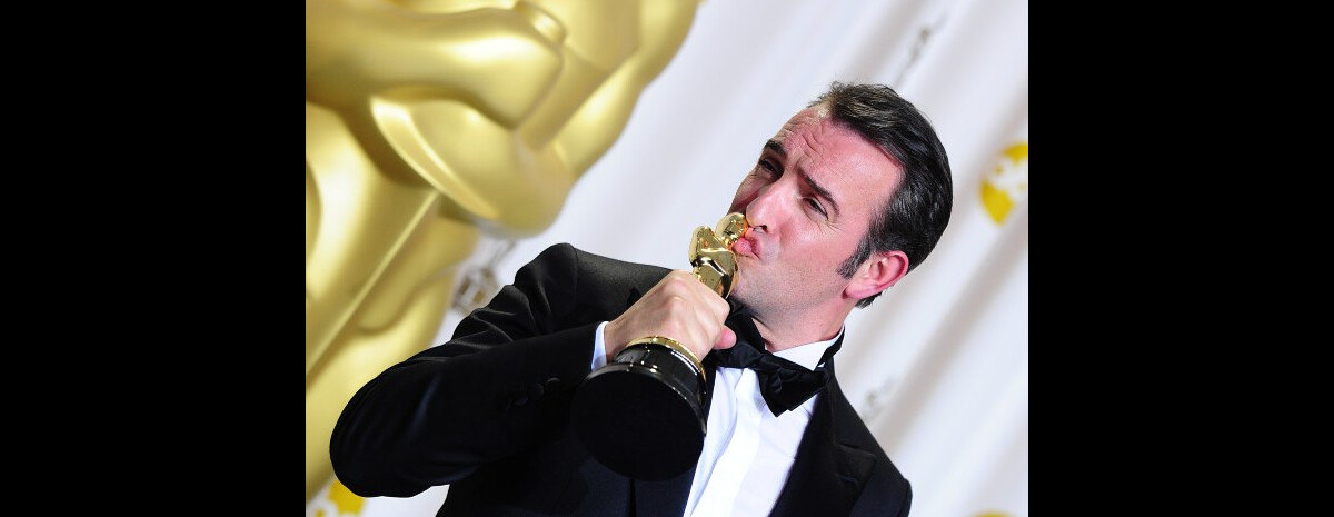 Photo : Jean Dujardin, Oscar du meilleur acteur pour The Artist, le 26 ...