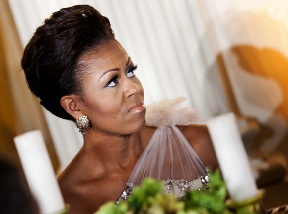 Michelle Obama au dîner des gouverneurs à la Maison Blanche, Washington, le 26 février 2012.