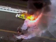 Juan Pablo Montoya : Après un terrible accident, sa voiture prend feu