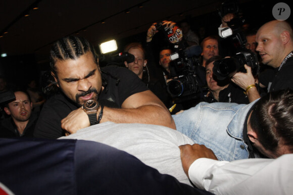 Dereck Chisora et David Haye le 18 février 2012 à Berlin