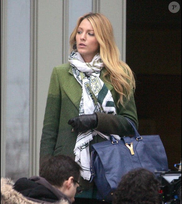 Blake Lively et Kelly Rutherford sur le tournage de Gossip Gir à New York, le 1er mars 2012