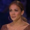 Jennifer Lopez en larmes pour Jeremy Rosado dans American Idol, le 1er mars 2012.