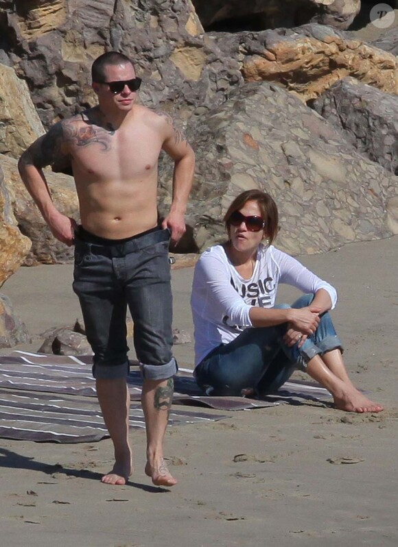 Jennifer Lopez et son boyfriend Casper Smart, à Malibu, le 5 février 2012.