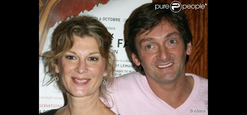 pierre palmade  michele laroque le  septembre   paris purepeople