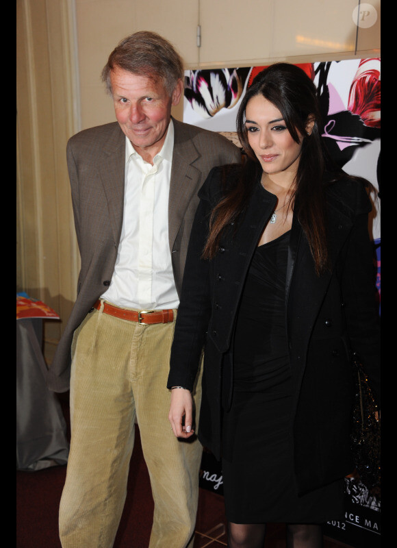 Sofia Essaïdi et Patrick Poivre d'Arvor le 4 mars 2012 lors du Gala de charité Enfance Majuscule organisé à la salle Gaveau à Paris