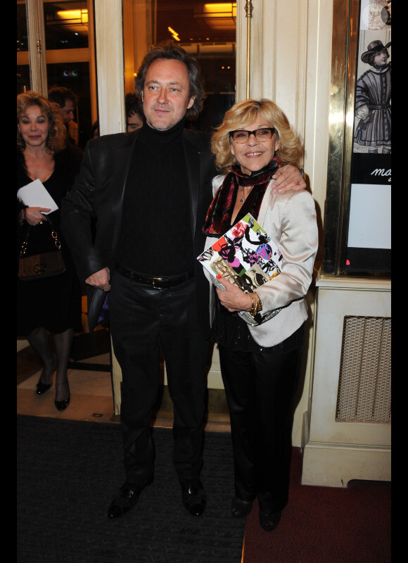 Nicoletta et son mari Jean-Christophe le 4 mars 2012 lors du Gala de charité Enfance Majuscule organisé à la salle Gaveau à Paris