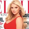 Jessica Simpson en couverture du magazine Elle d'avril 2012.