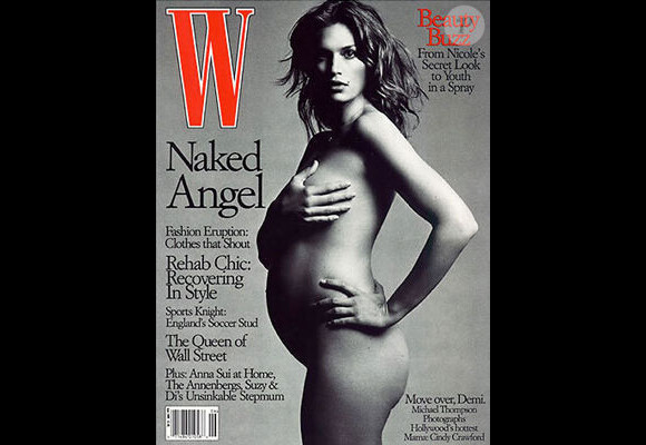 Cindy Crawford en couverture du magazine W de juin 1999.