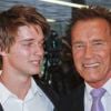 Patrick Schwarzenegger avec son père Arnold en octobre 2011 à Madrid