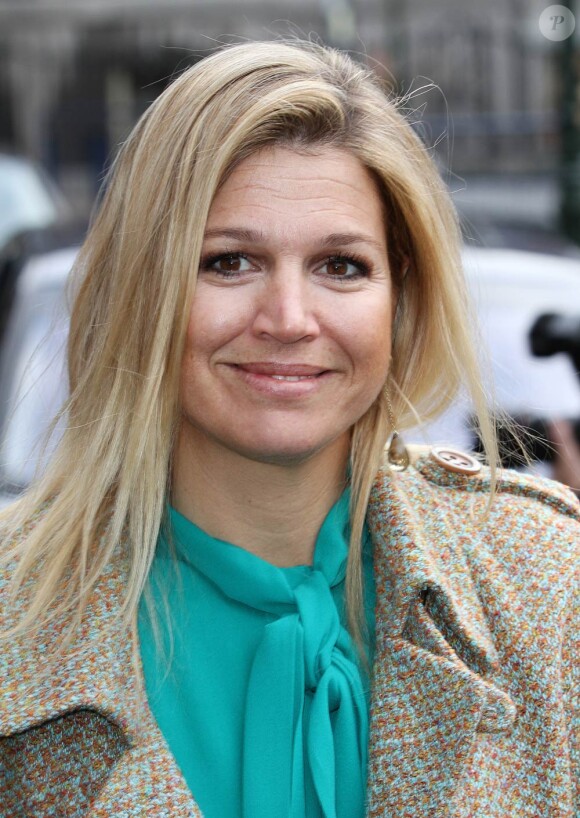 La princesse Maxima au petit-déjeuner Female TOP Talent le 8 mars 2012, date de la journée de la femme.
Après la tragédie familiale qui a frappé la famille royale des Pays-Bas en février 2012 (le prince Friso, victime d'une avalanche, est tombé dans le coma), il a fallu se remettre au travail...