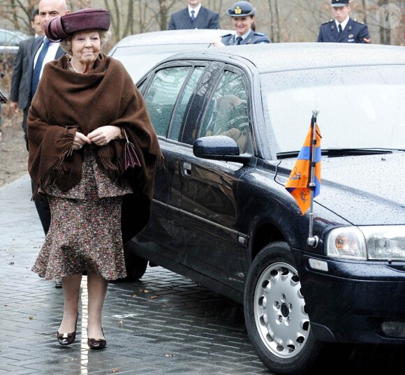 La reine Beatrix inaugurait le 7 mars 2012 à la base de l'armée de l'air de Soesterberg une nouvelle caserne pour les unités de déminage.
Après la tragédie familiale qui a frappé la famille royale des Pays-Bas en février 2012 (le prince Friso, victime d'une avalanche, est tombé dans le coma), il a fallu se remettre au travail...