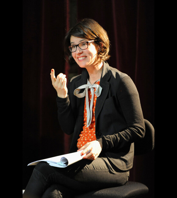 Irène Jacob lors d'une lecture de textes inédits de Tennessee Williams le 12 mars 2012 au Théâtre du Châtelet