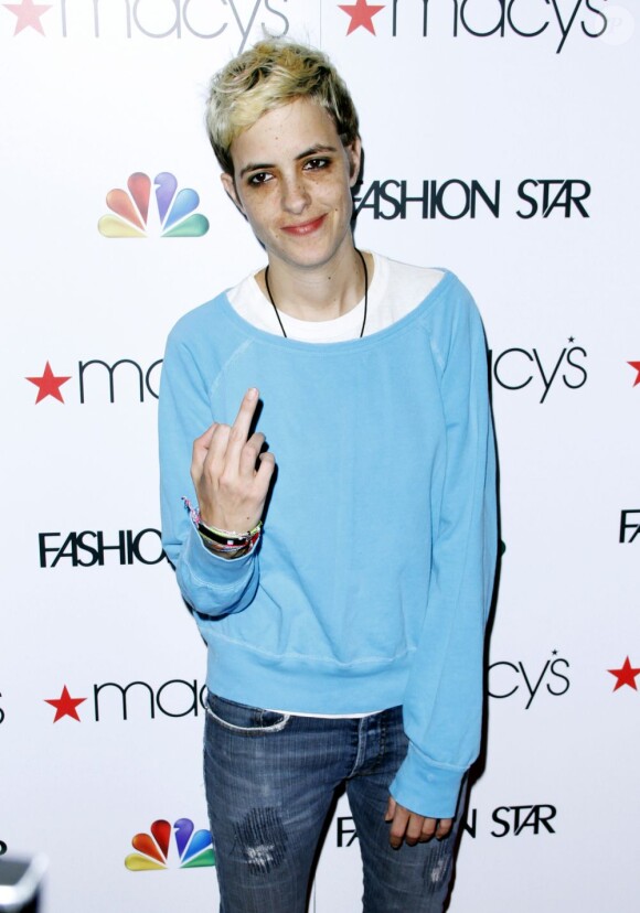 Samantha Ronson lors de la première de l'émission Fashion Star au Macy's Herald Square. New York, le 13 mars 2012.