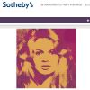 Le portrait de Brigitte Bardot par Andy Warhol fait partie de la Collection Gunter Sachs qui sera vendue par Sotheby's à Londres, le 22 mai 2011.