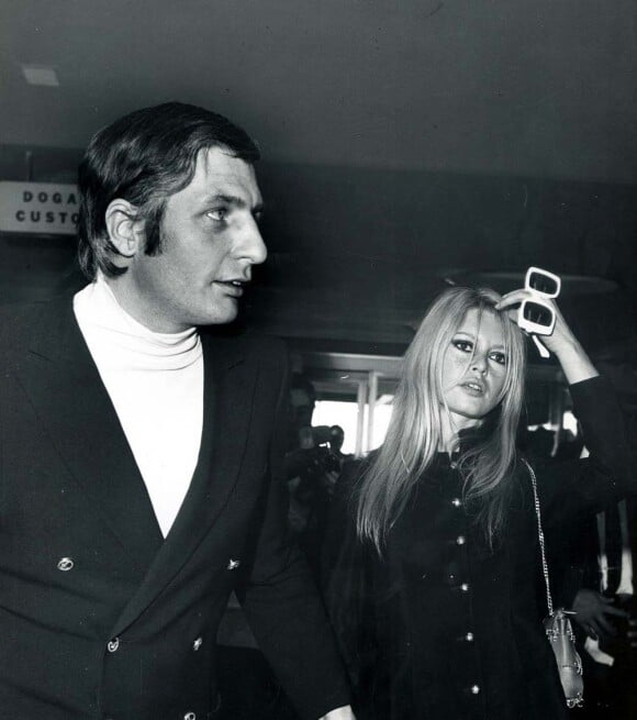 Brigitte Bardot et Gunter Sachs à Rome en 1966.