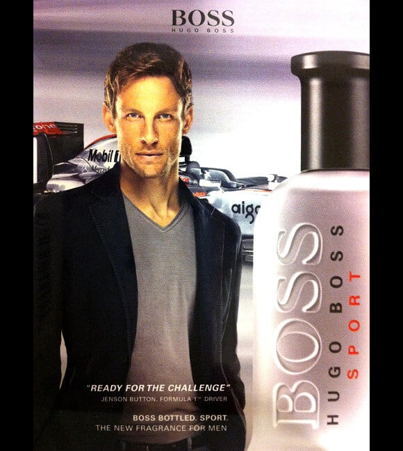 Jenson Button, nouvel ambassadeur du parfum Boss Bottled Sport par Hugo Boss.