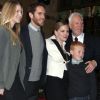 Avec sa femme Kelly et leur fils Beckett, Malcolm McDowell a reçu une étoile sur le Hollywood Walk of Fame, le 16 mars 2012 à Los Angeles.