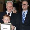Malcolm McDowell a reçu une étoile sur le Hollywood Walk of Fame avec son fils Beckett et Gary Oldman, le 16 mars 2012 à Los Angeles.