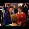 Kate Middleton, marraine de l'association East Anglia's Children's Hospices en visite inaugurale à The Treehouse, centre de soins pédiatriques d'Ipswich, le 19 mars 2012, a prononcé son tout premier discours officiel en public.