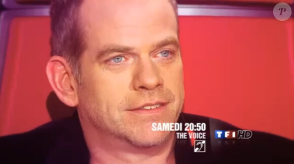 Garou ému dans la bande-annonce de The Voice le samedi 24 mars 2012 sur TF1