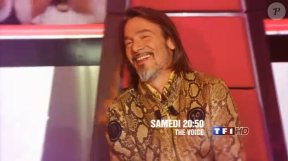 Florent Pagny dans la bande-annonce de The Voice le samedi 24 mars 2012 sur TF1