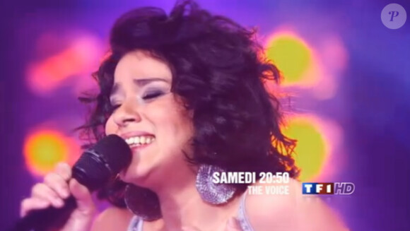 Sonia Lacen dans la bande-annonce de The Voice le samedi 24 mars 2012 sur TF1