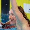 Camille Muffat le 19 mars 2012 à Dunkerque lors des championnats de France