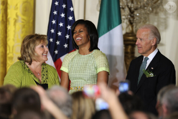 Michelle Obama et Fionnuala, épouse du Premier ministre irlandais, le 20 mars 2012 à Washington.