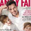 Ricky Martin et ses jumeaux pour Vanity Fair Espagne, numéro d'avril 2012.