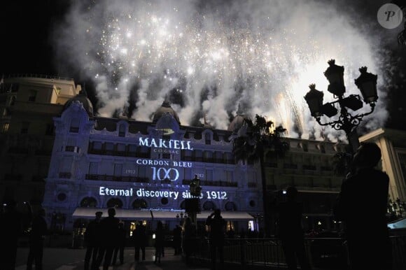 Soirée à Monaco pour le centenaire du Martell Cordon Bleu de la maison de cognac Martell, le 22 mars 2012.