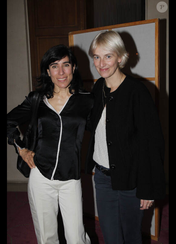 Blanca Li et Vanessa Bruno lors de la dernière du spectacle 6000 miles  away de Sylvie Guillem au théâtre des Champs-Élysées à Paris, le 22 mars  2012