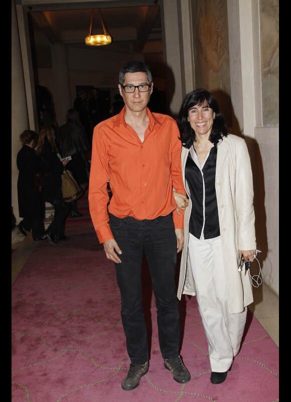 Blanca Li et son mari lors de la dernière du spectacle 6000 miles away de Sylvie Guillem au théâtre des Champs-Élysées à Paris, le 22 mars 2012