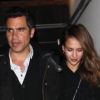 Jessica Alba et Cash Warren sortent d'un dîner au Nobu à Beverly Hills le 22 mars 2012