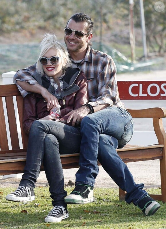 Gavin Rossdale et Gwen Stefani à Los Angeles, le 31 décembre 2011.