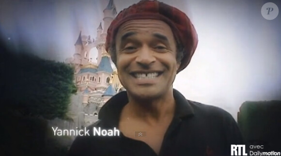 Yannick Noah souhaite un joyeux 20e anniversaire à Disneyland Paris - mars 2012
