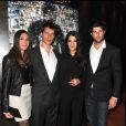 Audrey Diwan, Cédric Jimenez, Mélanie Doutey et Olivier Barthélémy lors de l'avant-première à Paris du film Aux yeux de tous le 2 avril 2012