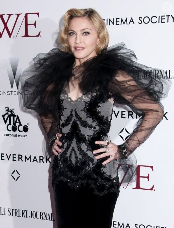 Madonna à New York, le 23 janvier 2012.
