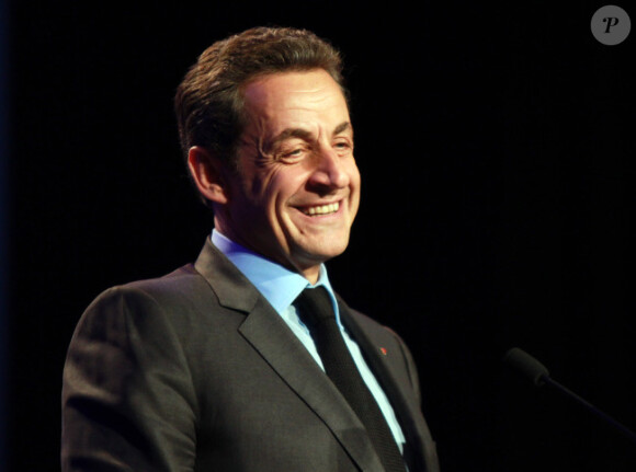 Nicolas Sarkozy le 30 mars 2012 à Besançon