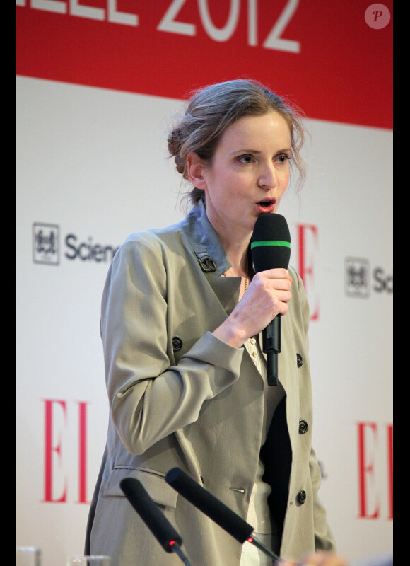 Nathalie Kosciusko-Morizet le 5 avril 2012 lors du forum organisé par le magazine ELLE à Sciences Po à Paris
