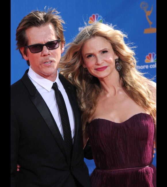 Kevin Bacon et sa femme Kyra Sedgwick, en août 2010 à Los Angeles.