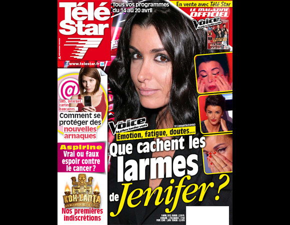 Le magazine Télé Star en kiosques le lundi 9 avril 2012.